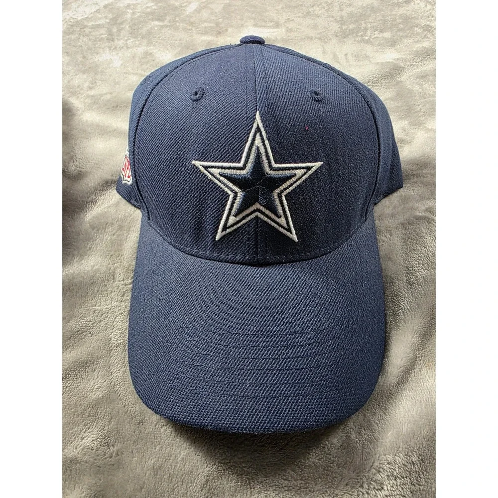 NFL Dallas Cowboys Hat Mens OSFA Navy Blue Star Logo Adjustable Cap NEW